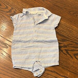 Janie And Jack Striped Baby Romper Size 0-3months
